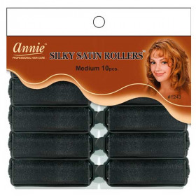 Annie Silky Satin Rollers Medium #1243 (10PCS) Annie Silky Satin Rollers Medium #1243 (10PCS)